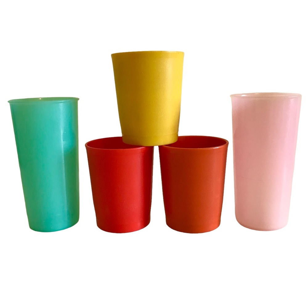 TUPPERWARE | 5 x Vintage Nesting Tumbler Cups 1251